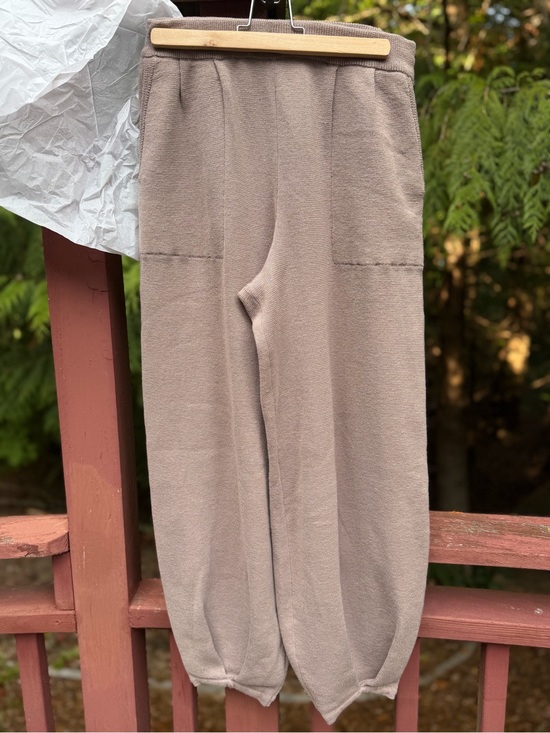 Free People Pants - Free People FP Beach Freya Knit Balloon Pants Linen Blend Slouchy Lounge Mauve M